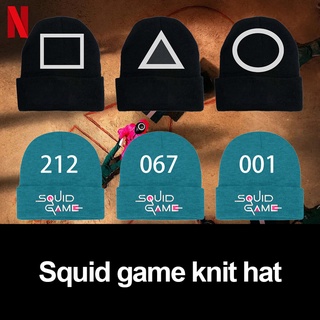 Knitted cap Korean drama Squid Game squid game peripheral woolen cap outdoor warming line velvet cap abbacy
