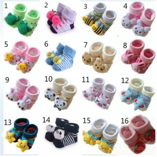 24 estilo encantador lindo bebé recién nacido calcetines Animal de dibujos animados muñeca bebé calcetines modelo A