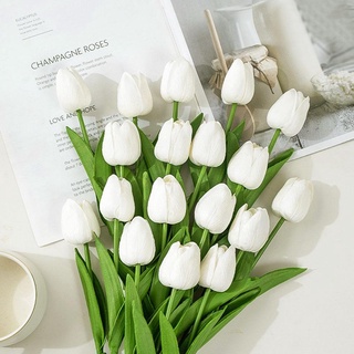 Flor de simulación de tulipán H4B9/flor de boda/flores falsas/flores para el hogar (3)