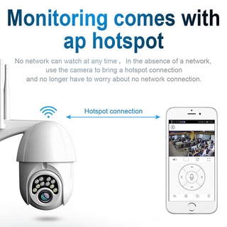 Cámara inalámbrica 1080P WIFI IP CCTV PTZ al aire libre HD seguridad del hogar IR visión nocturna MkHomemall (5)
