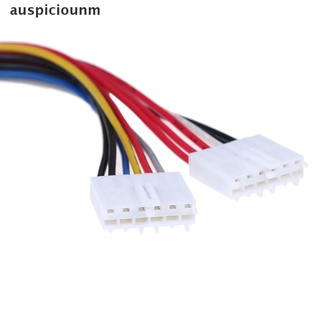 (auspiciounm) 20p atx a 2 puertos 6pin at psu convertidor cable de alimentación para ordenador 286 386 486 586 en venta