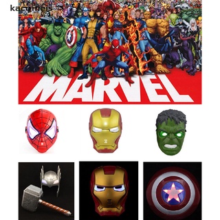 [kacomeis] led super héroe máscara américa y iron man vengadores batman spiderman hulk charm dsgf