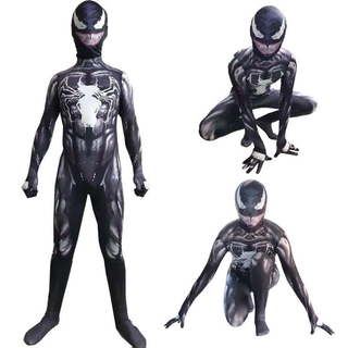 Macacao Infantil Adulto Venom spiderman Super-Her I Ninos disfraz