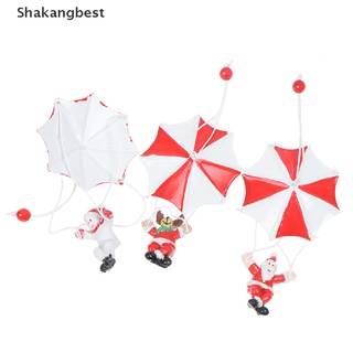 [skb] cuerda de escalada para paracaídas, diseño de papá noel, decoraciones navideñas, colgante al aire libre