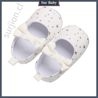 bebé 0-1 años de edad zapatos de niño estrella de goma suave zapatos de bebé zapatos de bebé [surjion]