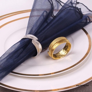 warmharbo set de 6 servilletas de aleación de hoja dorada y plata dos colores para fiestas de boda