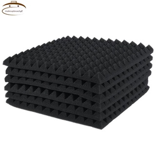 6 Pcs Acoustic Panels Foam Board Studio Sound-Absorbing Wedge Tiles