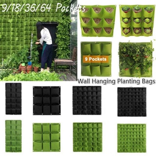 Yayan923 3c-parte [√] Huamingli nuevo tela no tejida para colgar en la pared bolsas de plantación de jardín Vertical maceta bolsillo maceta macetas