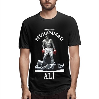 [camiseta de estilo coreano]Muhammad Ali el mejor Fitness Oversize hombre camisetas de algodón puro camisetas regalo de cumpleaños