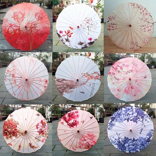 Tela de seda de las mujeres paraguas de cerezo flores de baile antiguo paraguas decorativo paraguas de papel aceite paraguas