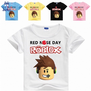 niños cartoontshirt top roblox juegos para niños camiseta unisex 100% algodón niña manga corta camisa de algodón