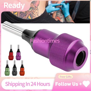 Fashiontimes 30mm ajustable aleación antideslizante tatuaje agarre tubo accesorio máquina de tatuaje rotatorio agujas agarre