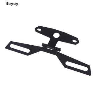 ifoyoy - soporte de placa de matrícula ajustable para frenos traseros de motocicleta