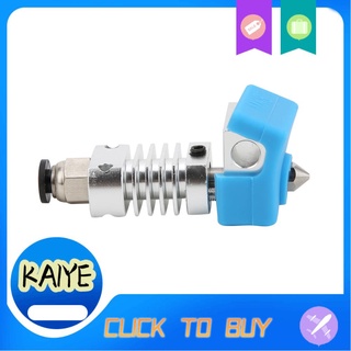 Kaiye - Kit de cabeza de extrusora de Metal, color plateado, con cubierta de silicona azul, accesorios para impresora 3D (1)