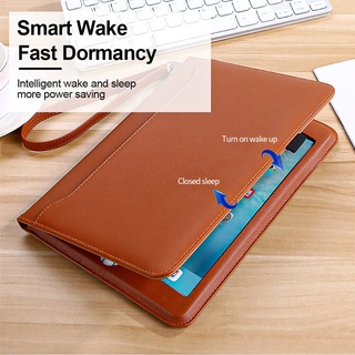 Para Huawei MatePad 10.4 Pulgadas Tablet Pc BAH3-W09 AL00 Smart Case Cuero PU Flip Cove 11 Mate Pad 10.4 Funda Protectora Completa Con Cordón (2)