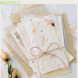 NIUYOU 30PCS Gift Scrapbooking Tissue Paper Handmade Onion Skin Kraft Paper Special Material DIY Crafts Journal Bookmark Floral Collage Vintage Style Scrapbook Decoration