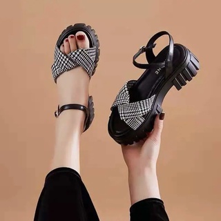 Sandalias de cuña Casual para mujer/zapatos romanos de suela gruesa (8)