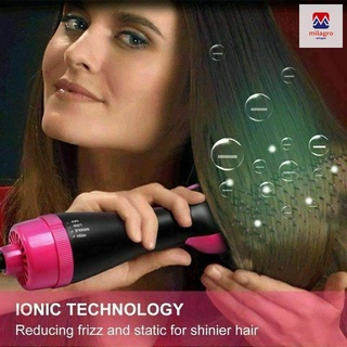 3 em 1 alisador de pelo seco cepillado eléctrico secador de pelo (8)