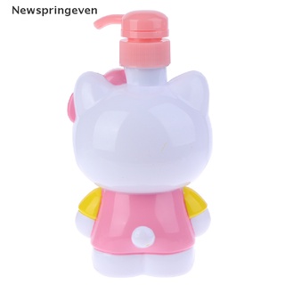 【NSE】 Hello kitty Shower Gel Press Bottle Shower Gel Refillable Bath Storage Bottles 【Newspringeven】 (1)
