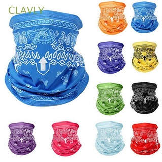 CLAVLY Outdoors Sports Neck Scarf Cycling Motorcycle Face Covering Biker Gaiter Sun Protection Seamless Unisex Windproof Dustproof Bandana Snood/Multicolor