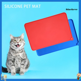Be-Impermeable silicona gato perro comida almohadilla a prueba de derrames comer estera al aire libre (1)