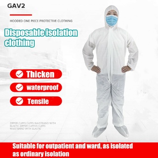 [GAV2MY] Hazmat traje Anti-Virus protección ropa de seguridad mono desechable lavable F [MY]