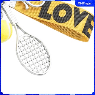Llavero de raqueta de tenis llavero creativo de aleacin de moda llavero de raqueta de pelota de tenis regalo para amantes del deporte