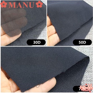 MANU 30D/50D /75D DIY Crafts Sewing Interlining Single-Sided Adhesive Lining Iron-On Interlining Polyester Clothing Accessories Black Lightweight Fusible Sewing Fabric/Multicolor