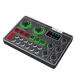 yunl -g7 tarjeta de sonido externa mezclador de micrófono usb auriculares webcast tarjeta de sonido teléfono pc