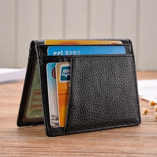 Billetera/billetera delgada para hombre/doble identificación/Porta tarjetas G3Q2 I8N7