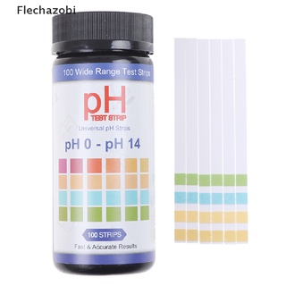 [flechazobi] 100strip univesal ácido alcalino indicador ph 0-14 tiras de papel de prueba de agua saliva caliente