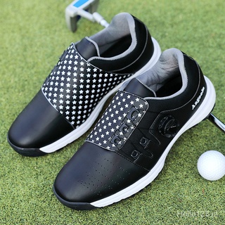 zapatos de golf de los hombres impermeable zapatos deportivos perillas hebilla zapatos de malla forro transpirable antideslizante zapatillas de deporte para hombre al aire libre zapatos de entrenamiento de golf