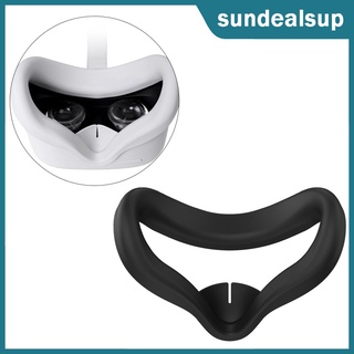 [Sundeal] Vr máscara de silicona protectora cubierta facial a prueba de sudor lavable a prueba de luz, almohadilla facial cubierta de ojos antideslizante, para Quest 2 (2)