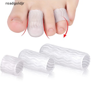 rgj 1 par de dedo del dedo del dedo del pie de silicona protector separador removedor de pies alivio del dolor herramienta de cuidado oro