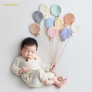 ETE 5Pcs Newborn Photography Props Handmade Baby Wool Felt Balloon Infant Photo Shooting Decorations