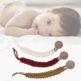 ETE Baby Pacifier Clip Chain Handmade Crochet Cotton DIY Dummy Nipple Holder Nursing Soother Teether Toy Leash Strap for Newborn Infants Shower Gifts