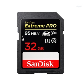 Listo en stock Original SanDisk Extreme Pro SDHC 32GB tarjeta SD U3 C10 V30 4K tarjeta de memoria Super rápida velocidad 95MB/s lectura 90MB/s escribir