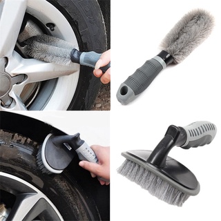 Car Wheel Cleaning Brush Single Head Wheel Brush Non-slip Antifreeze Soft Handle Car Washing Tool Tire