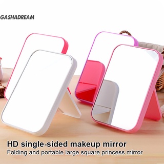 Gashadream maquillaje herramienta cuadrada maquillaje espejo Simple portátil princesa espejo ajustable para el hogar