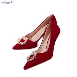 Xiuhe zapatos De boda 2021 nuevos zapatos De boda rojos De tacón Alto zapatos para boda zapatos De novia zapatos De boda rojo para mujer