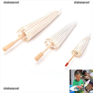 Scbr 1 pza paraguas de papel para niños/accesorio de bricolaje chino/decoración artesanal tradicional Scrr