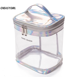 Cheasygirl - bolsa de maquillaje de PVC con asa para interiores (2)
