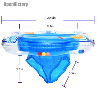 OpenVictory niños bebé anillo de natación inflable flotador piscina anillo doble a prueba de fugas (7)