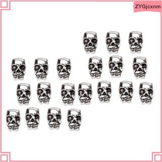 20pcs Tibetan Silver Big Hole Connector Metal Spacer Charm Beads Findings