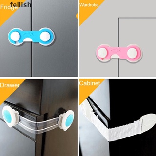 [Fellish] Children's Cabinet Lock Baby Safety Lock Drawer Cabinet Safety Plastic Lock 436CL