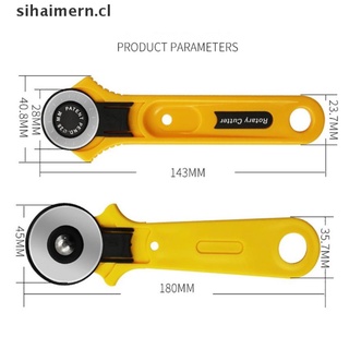 sihai rotary cortador de cuero conjunto de cuchillas tela circular acolchado corte patchwork corte.