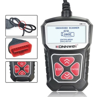 Konnwei KW310 lector de códigos de falla de coche OBDII escáner herramientas de diagnóstico enjoydeals.br