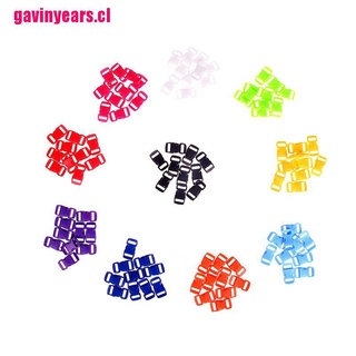 [GAV&CL] 10 piezas 3/8" (10 mm) colorido contorno curva rápida liberación lateral hebilla de plástico