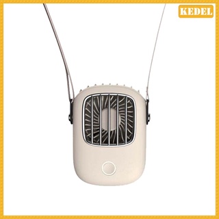 [kedel] Collar ventilador portátil colgante ventilador de cuello verano ventilador de refrigeración Personal 3 velocidades ajustable para casa oficina viaje interior