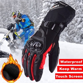 suomy - guantes de motocicleta para invierno, 100% impermeables, a prueba de viento, ciclismo, pantalla táctil, deportes de carreras wp-02